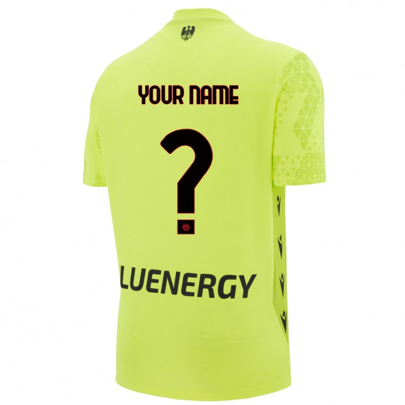 Danxen Børn Udinese Calcio Grøn Gul Sort Målmandstrøje 2025/26 Trøje T-shirt