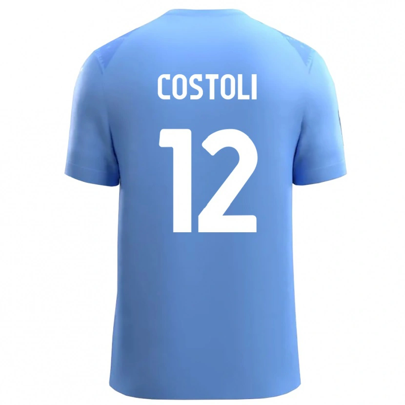 Danxen Børn Luca Costoli #12 Himmelblå Hvid Målmandstrøje 2025/26 Trøje T-shirt