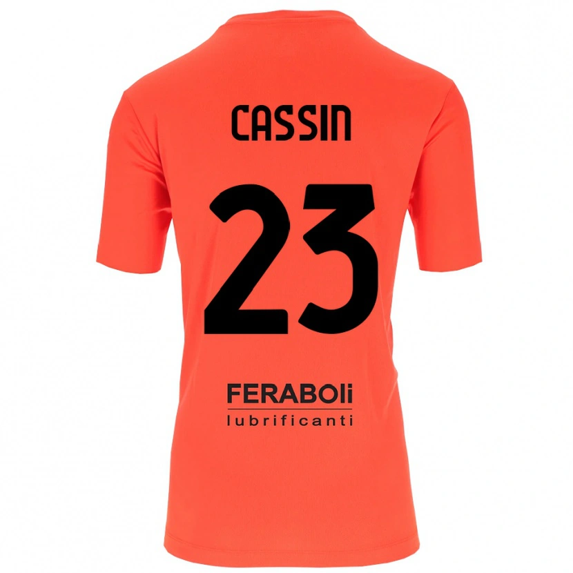 Danxen Børn Marco Cassin #23 Orange Rød Sort Målmandstrøje 2025/26 Trøje T-shirt