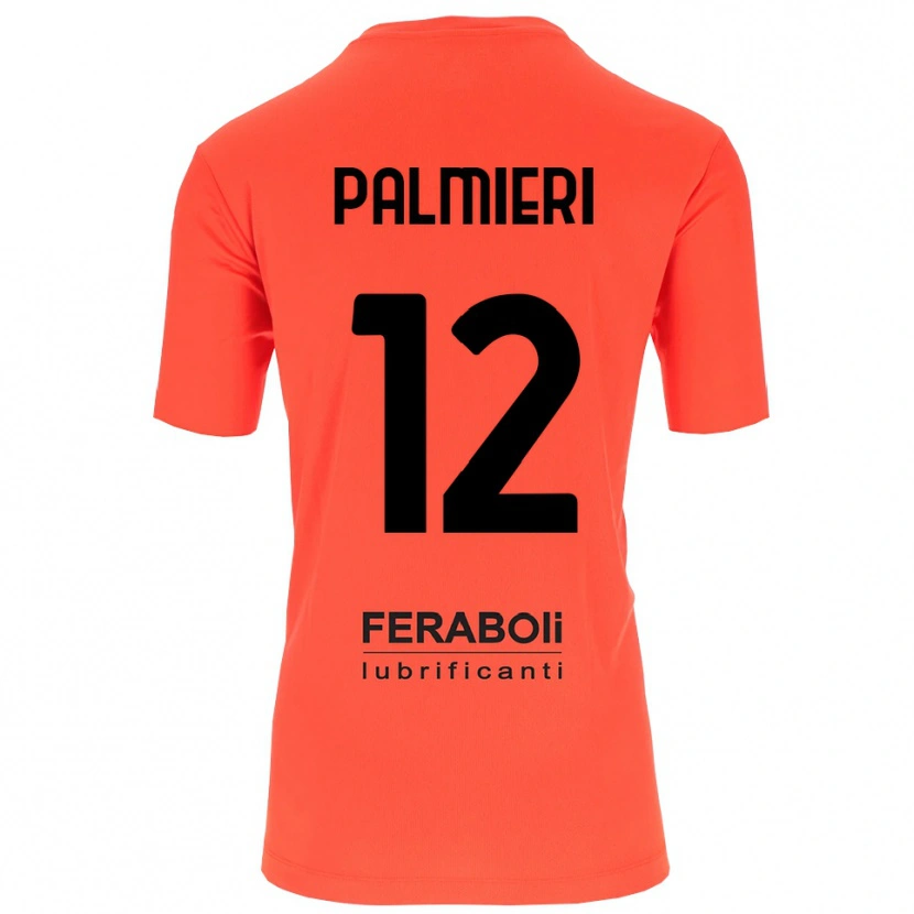 Danxen Børn Cristian Palmieri #12 Orange Rød Sort Målmandstrøje 2025/26 Trøje T-shirt