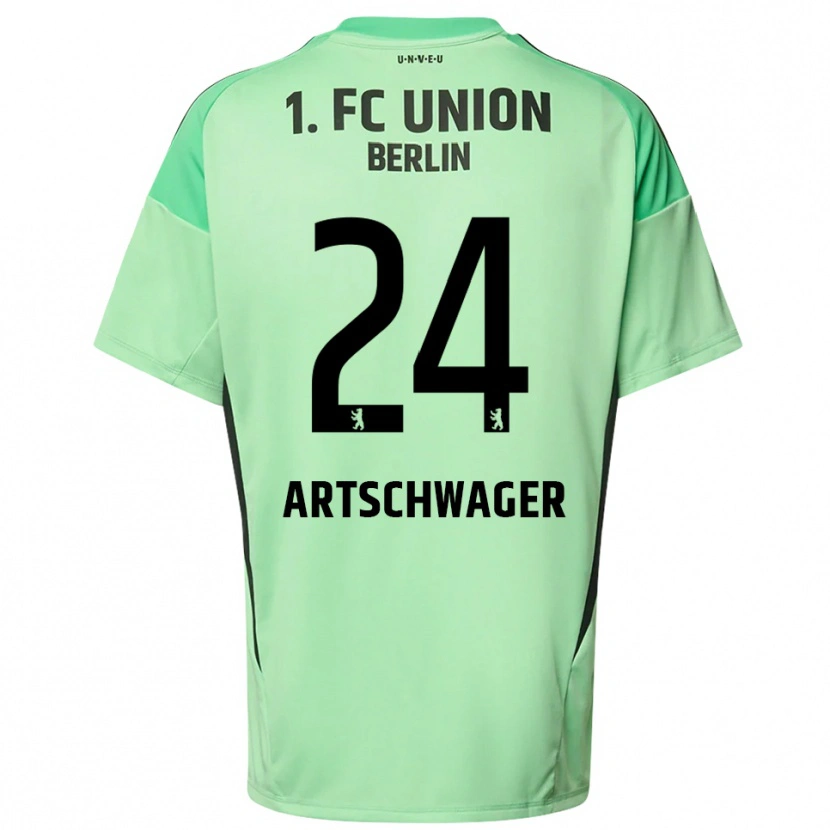 Danxen Børn Finn Artschwager #24 Lys Grøn Sort Målmandstrøje 2025/26 Trøje T-shirt