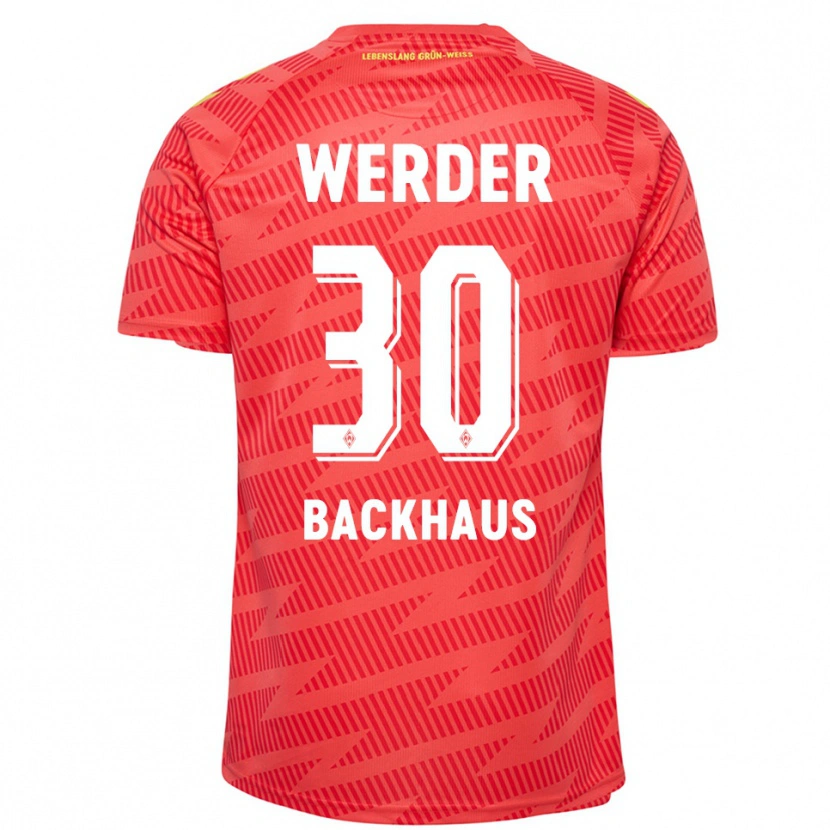 Danxen Børn Mio Backhaus #30 Rød Gul Målmandstrøje 2025/26 Trøje T-shirt