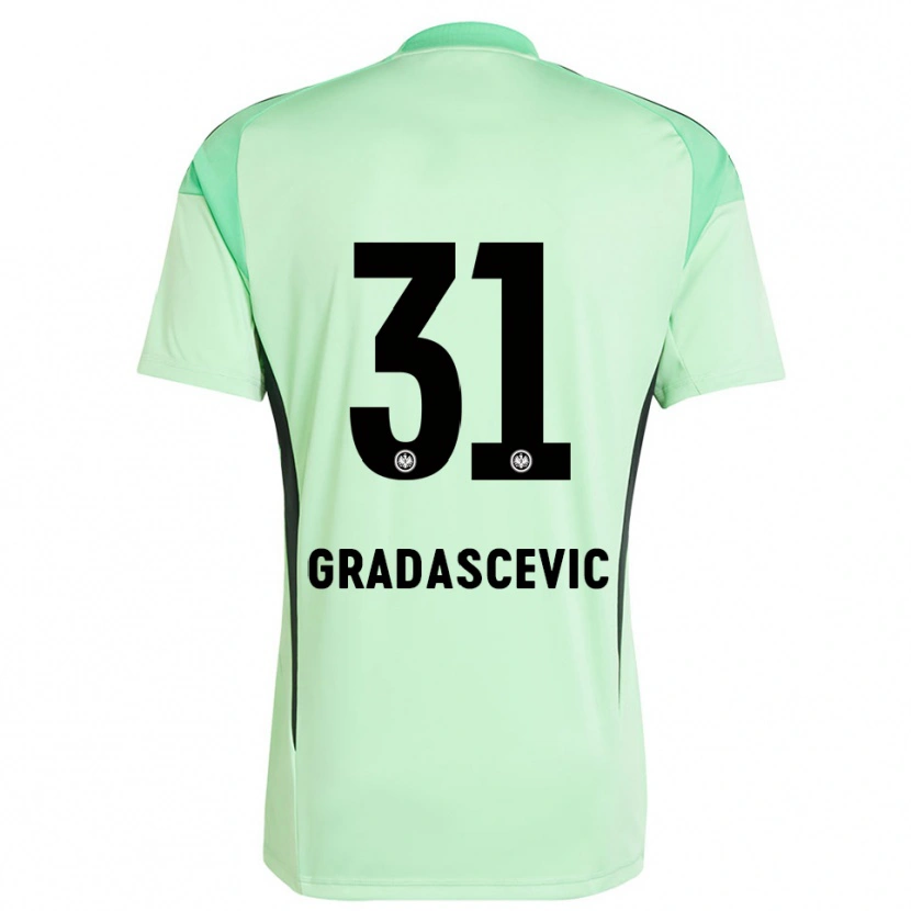 Danxen Børn Meris Gradascevic #31 Lys Grøn Sort Målmandstrøje 2025/26 Trøje T-shirt