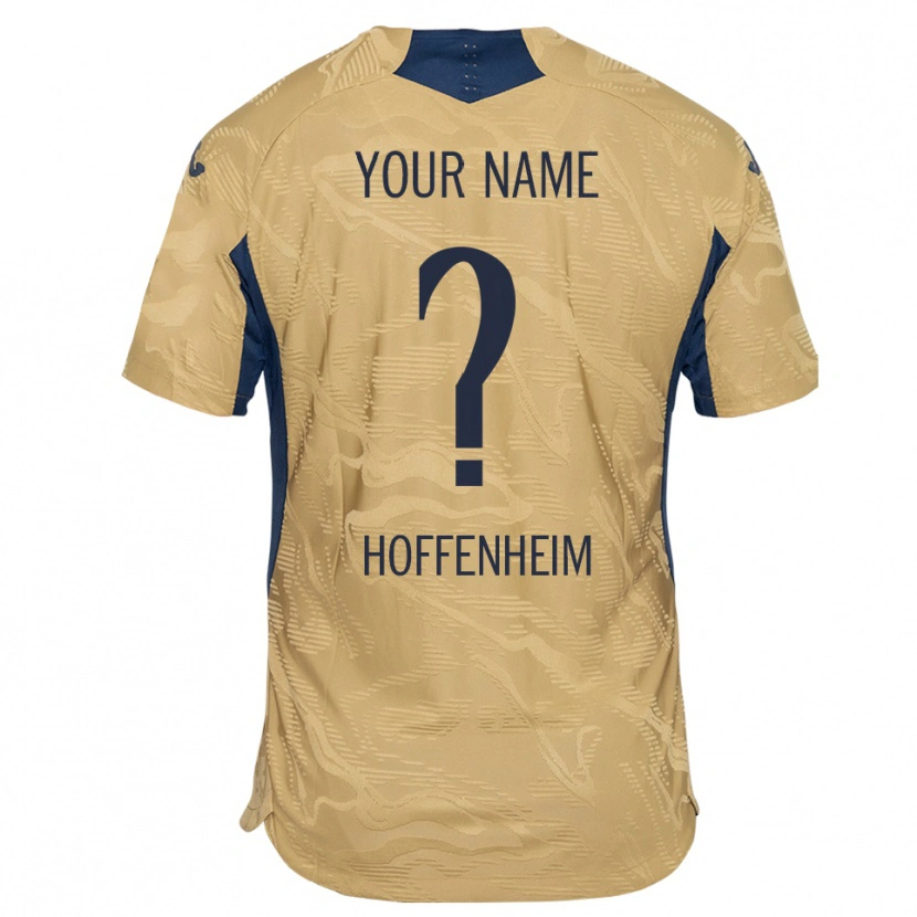 Danxen Børn TSG 1899 Hoffenheim Tan Sort Målmandstrøje 2025/26 Trøje T-shirt