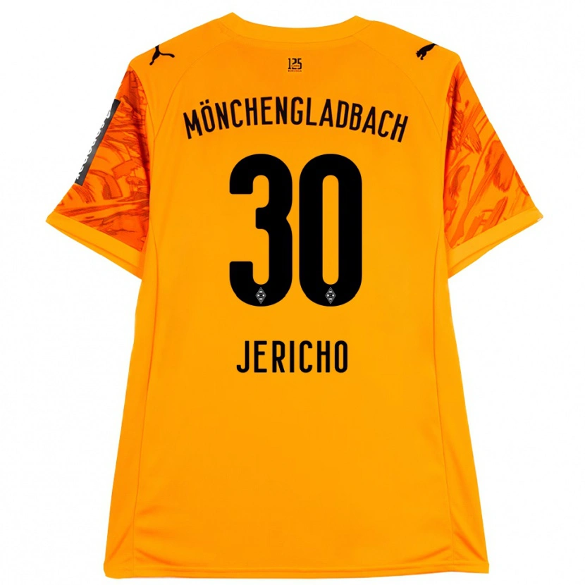 Danxen Børn Aidan Jericho #30 Orange Gul Sort Målmandstrøje 2025/26 Trøje T-shirt