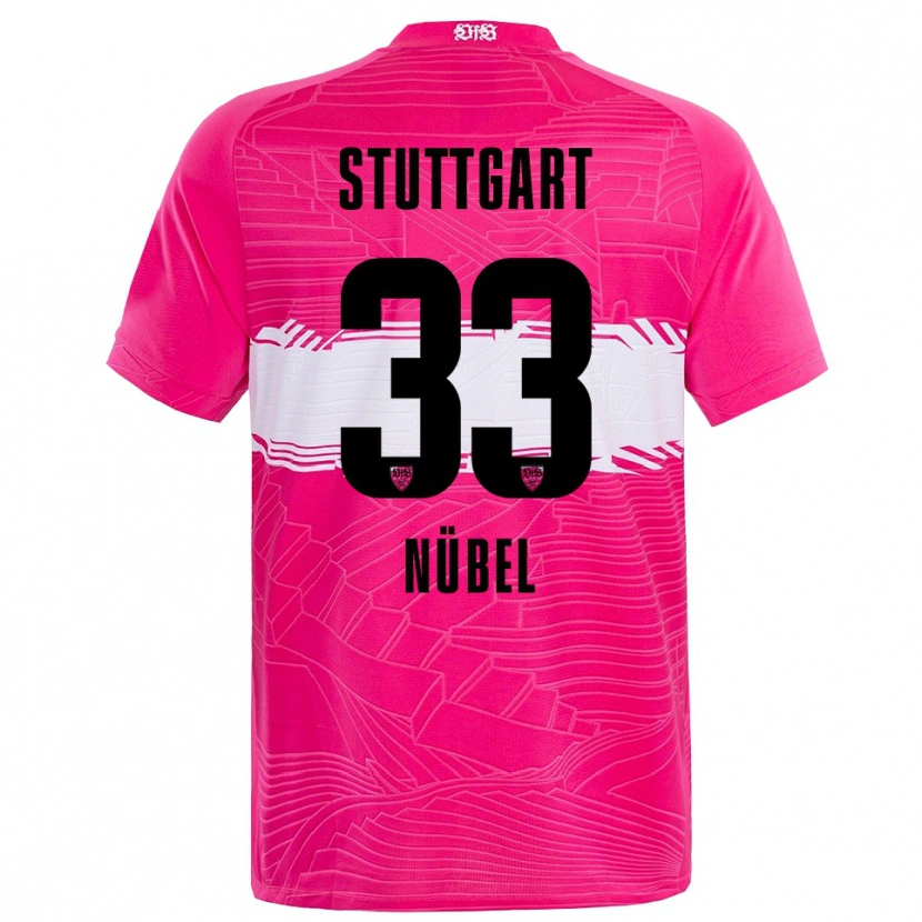 Danxen Børn Alexander Nübel #33 Dyb Pink Sort Målmandstrøje 2025/26 Trøje T-shirt