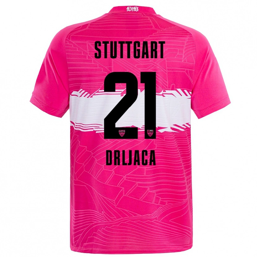 Danxen Børn Stefan Drljaca #21 Dyb Pink Sort Målmandstrøje 2025/26 Trøje T-shirt