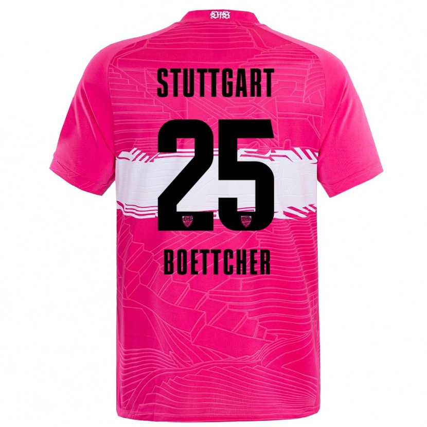 Danxen Børn Eve Boettcher #25 Dyb Pink Sort Målmandstrøje 2025/26 Trøje T-shirt