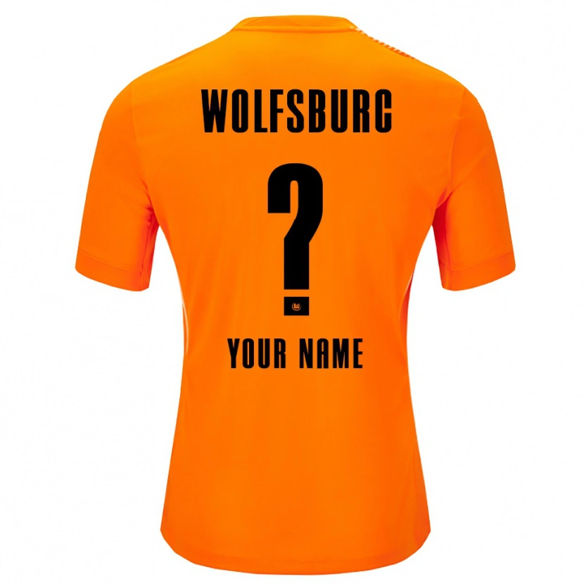 Danxen Børn VfL Wolfsburg Rød Sort Målmandstrøje 2025/26 Trøje T-shirt
