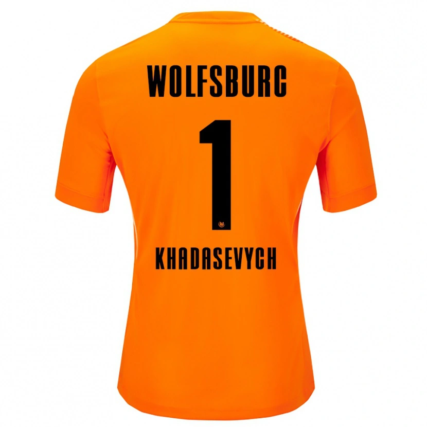 Danxen Børn Kyrylo Khadasevych #1 Rød Sort Målmandstrøje 2025/26 Trøje T-shirt