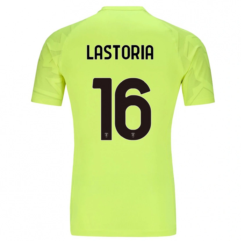 Danxen Børn Tommaso Lastoria #16 Lysende Grøn Målmandstrøje 2025/26 Trøje T-shirt