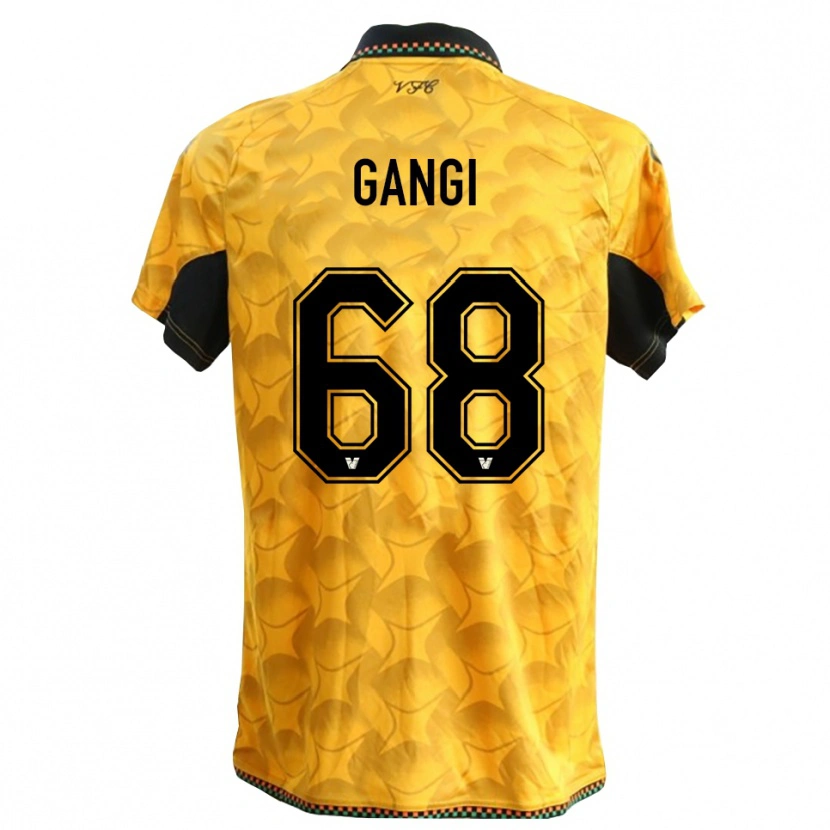 Danxen Børn Chiara Gangi #68 Gul Sort Målmandstrøje 2025/26 Trøje T-shirt