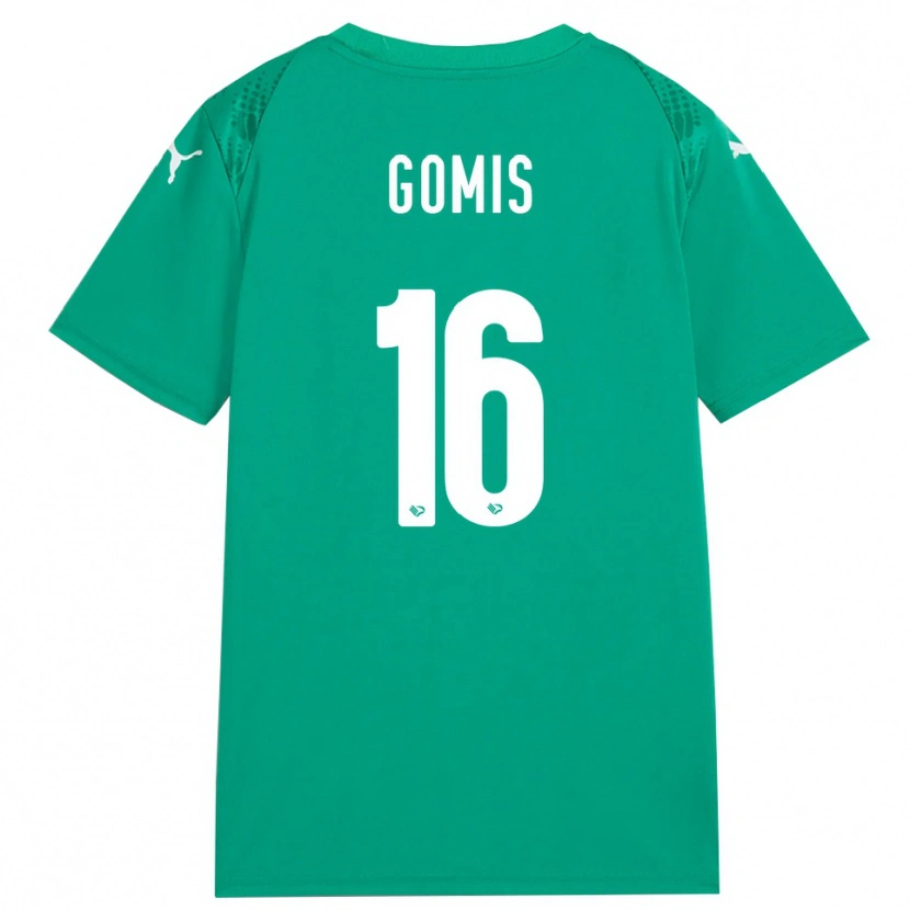 Danxen Børn Alfred Gomis #16 Hav Grøn Hvid Målmandstrøje 2025/26 Trøje T-shirt