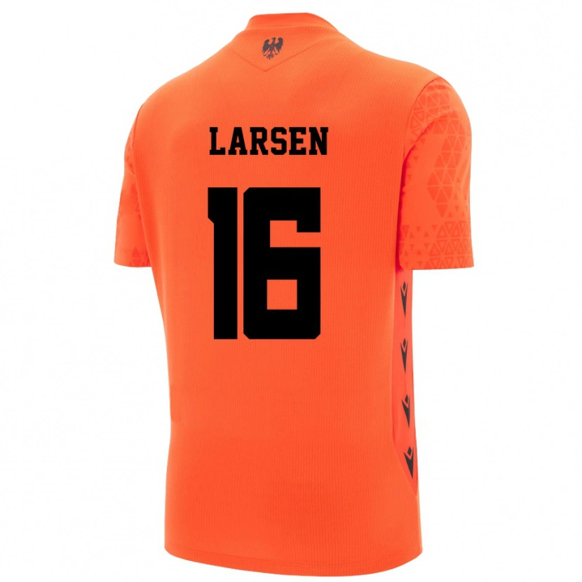 Danxen Børn Kathrine Østergaard Larsen #16 Mørk Orange Sort Målmandstrøje 2025/26 Trøje T-shirt