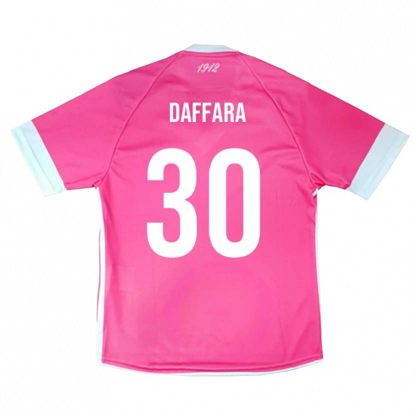 Danxen Børn Giovanni Daffara #30 Hot Pink Hvid Målmandstrøje 2025/26 Trøje T-shirt