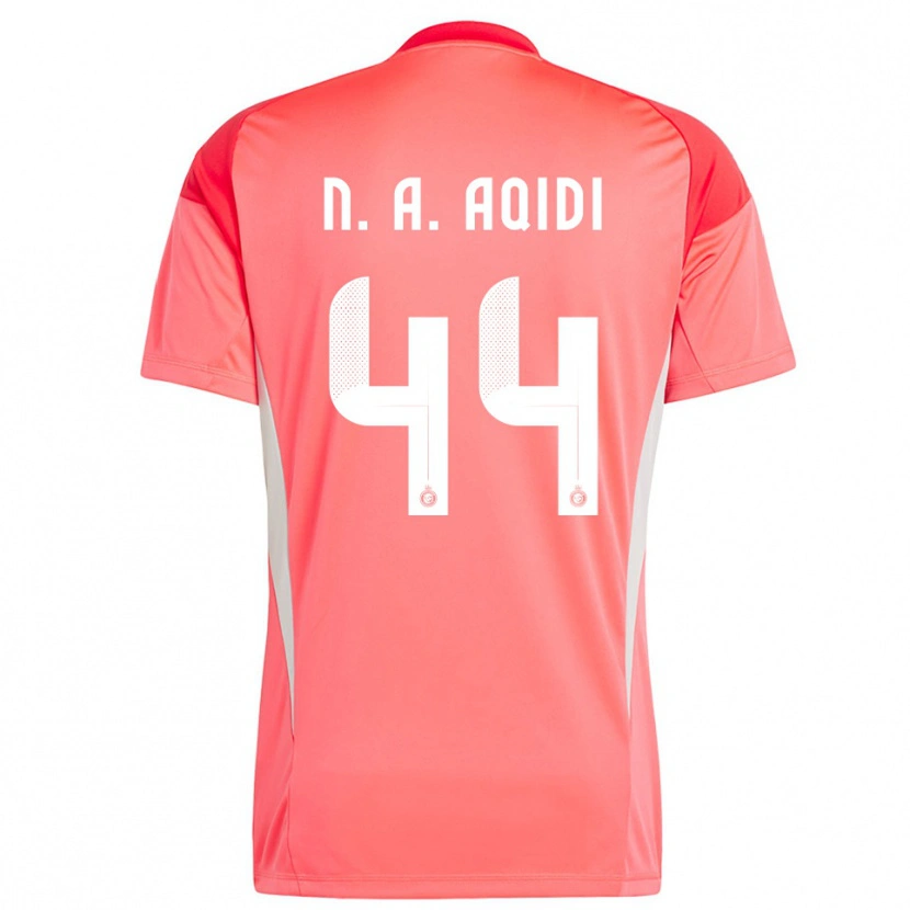 Danxen Børn Nawaf Al-Aqidi #44 Rød Orange Gul Målmandstrøje 2025/26 Trøje T-shirt