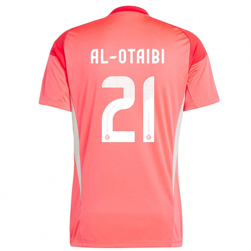 Danxen Børn Abdulrahman Al-Otaibi #21 Rød Orange Gul Målmandstrøje 2025/26 Trøje T-shirt