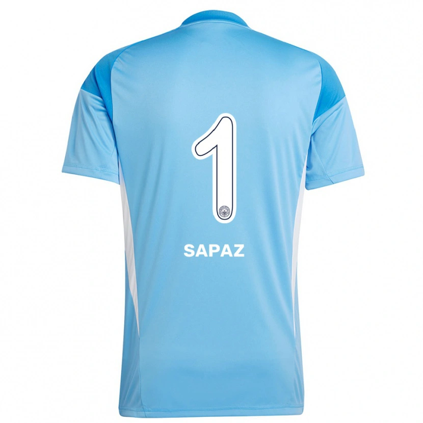 Danxen Børn Kuzey Sapaz #1 Kongelig Blå Hvid Målmandstrøje 2025/26 Trøje T-shirt