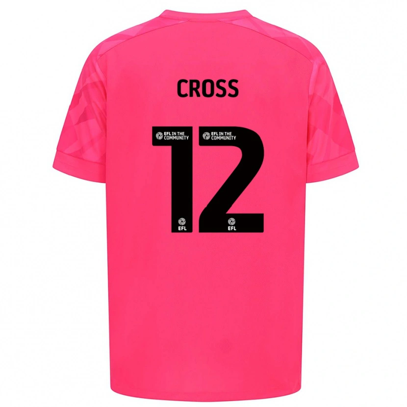 Danxen Børn Alex Cross #12 Rose Pink Målmandstrøje 2025/26 Trøje T-shirt