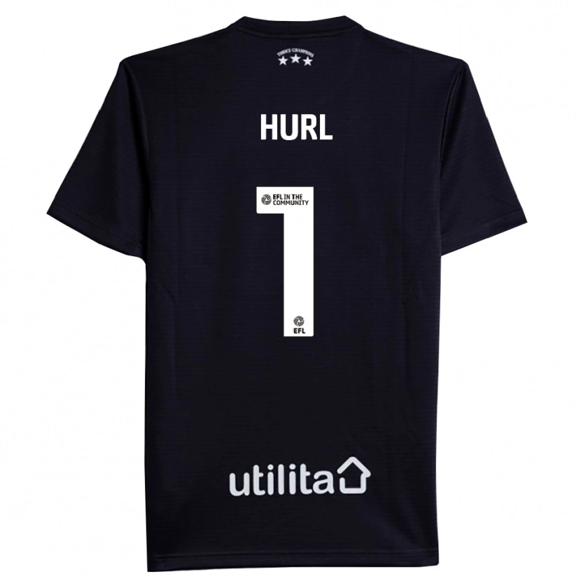 Danxen Børn Francis Hurl #1 Sort Hvid Målmandstrøje 2025/26 Trøje T-shirt