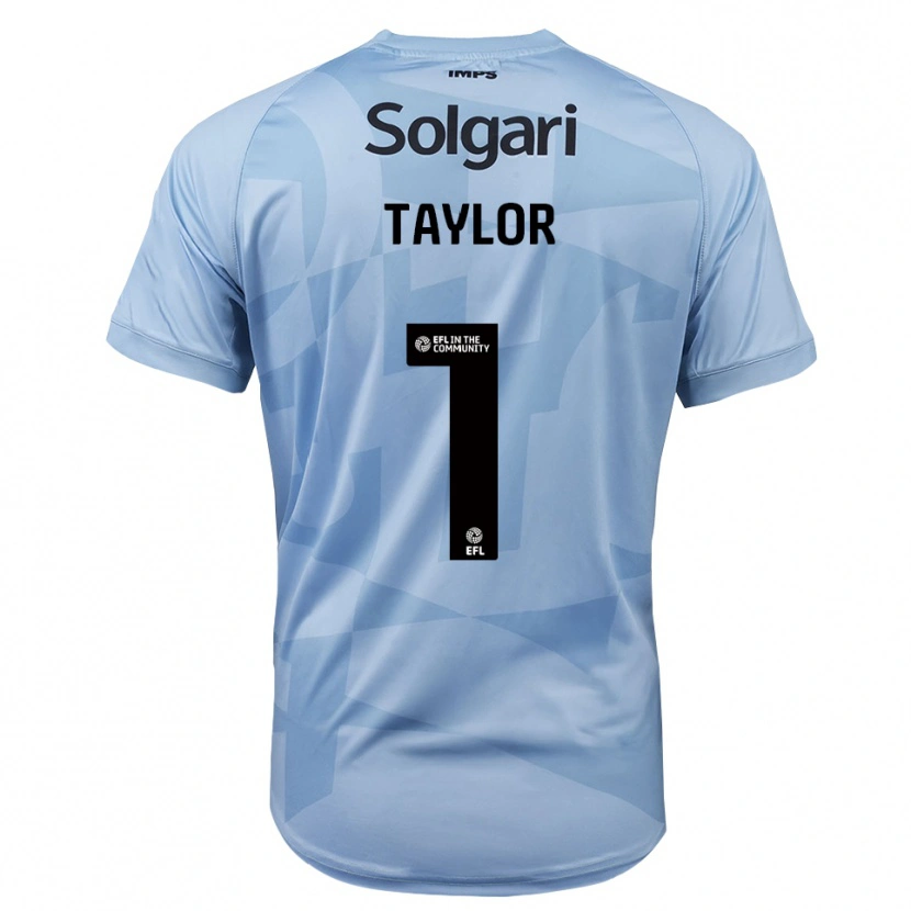 Danxen Børn Jaden Taylor #1 Lys Himmelblå Målmandstrøje 2025/26 Trøje T-shirt