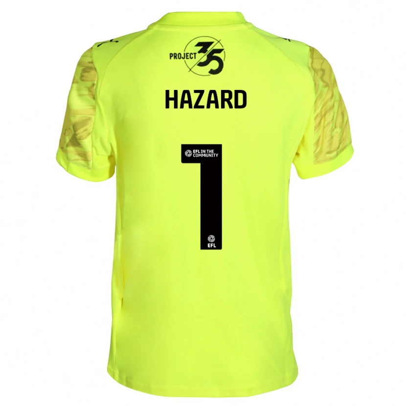 Danxen Børn Conor Hazard #1 Fluorescerende Grøn Sort Målmandstrøje 2025/26 Trøje T-shirt