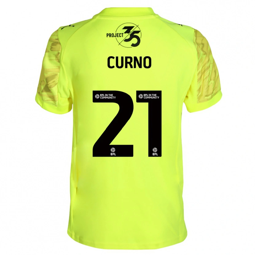 Danxen Børn Maddi Curno #21 Fluorescerende Grøn Sort Målmandstrøje 2025/26 Trøje T-shirt