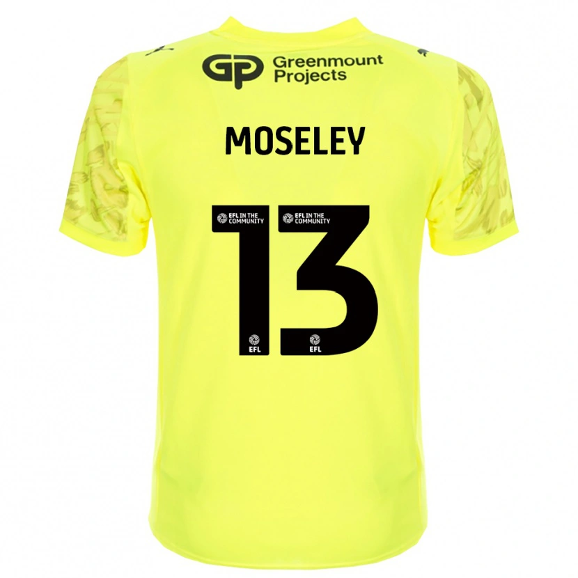 Danxen Børn Faye Moseley #13 Fluorescerende Grøn Sort Målmandstrøje 2025/26 Trøje T-shirt