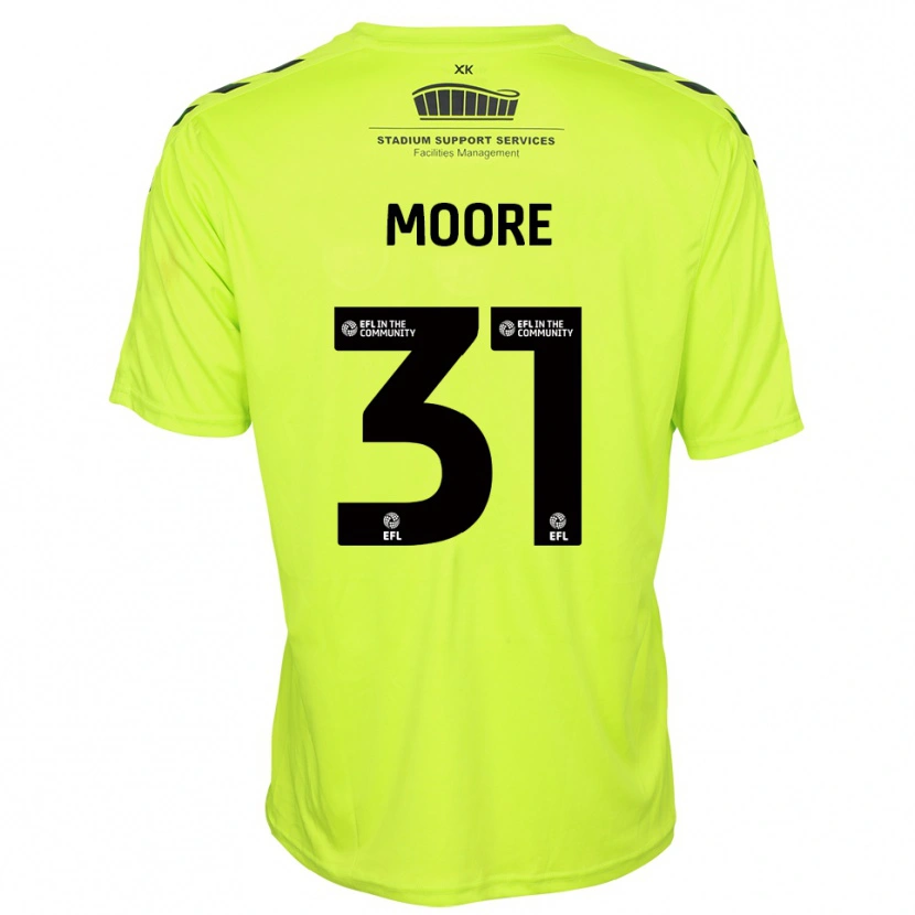 Danxen Børn Stuart Moore #31 Fluorescerende Grøn Målmandstrøje 2025/26 Trøje T-shirt