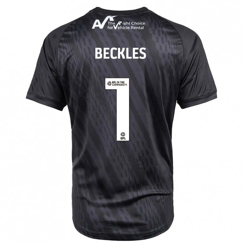 Danxen Børn Frankie Beckles #1 Sort Hvid Målmandstrøje 2025/26 Trøje T-shirt