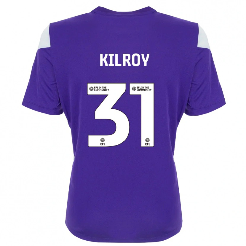 Danxen Børn Jenson Kilroy #31 Lilla Hvid Målmandstrøje 2025/26 Trøje T-shirt