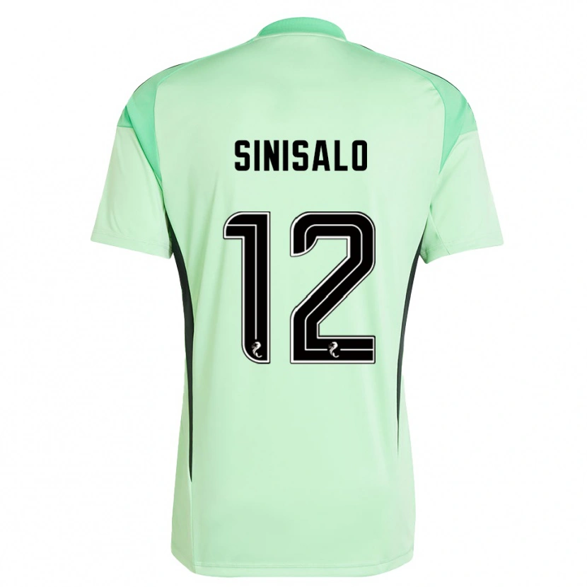 Danxen Børn Viljami Sinisalo #12 Lys Grøn Sort Målmandstrøje 2025/26 Trøje T-shirt