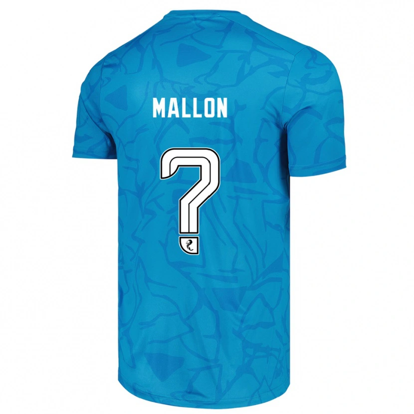 Danxen Børn Ryan Mallon #0 Blå Hvid Målmandstrøje 2025/26 Trøje T-shirt
