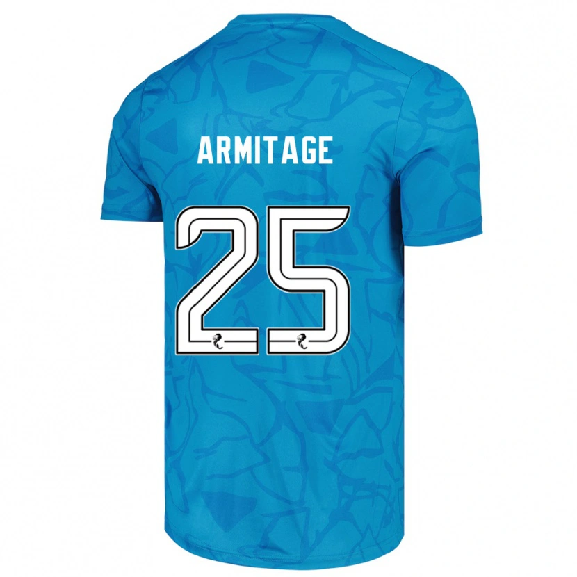 Danxen Børn Rowena Armitage #25 Blå Hvid Målmandstrøje 2025/26 Trøje T-shirt