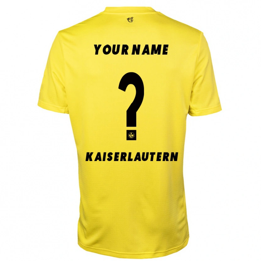 Danxen Børn 1. FC Kaiserslautern Gul Sort Målmandstrøje 2025/26 Trøje T-shirt