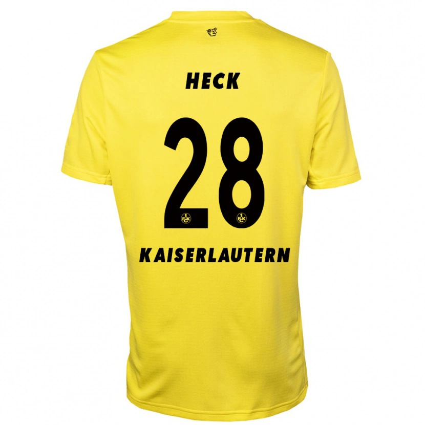 Danxen Børn Fabian Heck #28 Gul Sort Målmandstrøje 2025/26 Trøje T-shirt