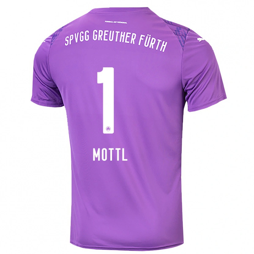 Danxen Børn Jan Mottl #1 Lilla Hvid Målmandstrøje 2025/26 Trøje T-shirt