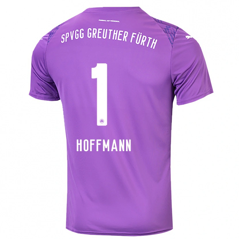 Danxen Børn Simon Hoffmann #1 Lilla Hvid Målmandstrøje 2025/26 Trøje T-shirt