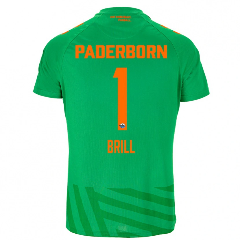 Danxen Børn Moritz Brill #1 Grøn Orange Målmandstrøje 2025/26 Trøje T-shirt