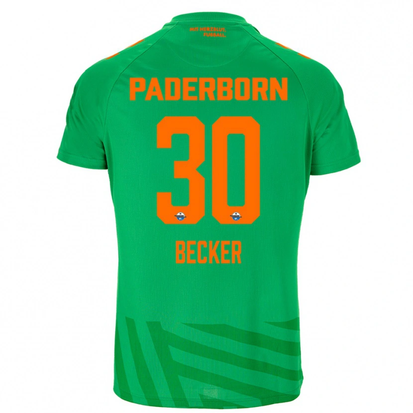 Danxen Børn Mark Becker #30 Grøn Orange Målmandstrøje 2025/26 Trøje T-shirt