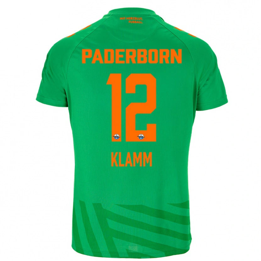 Danxen Børn Felix Klamm #12 Grøn Orange Målmandstrøje 2025/26 Trøje T-shirt