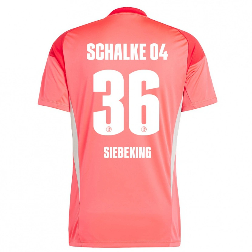 Danxen Børn Johannes Siebeking #36 Koralrød Målmandstrøje 2025/26 Trøje T-shirt