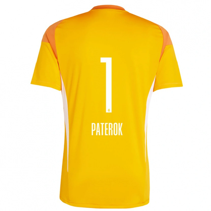 Danxen Børn Tim Paterok #1 Gul Orange Målmandstrøje 2025/26 Trøje T-shirt