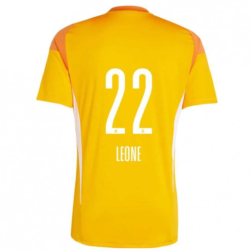 Danxen Børn Vincent Leone #22 Gul Orange Målmandstrøje 2025/26 Trøje T-shirt
