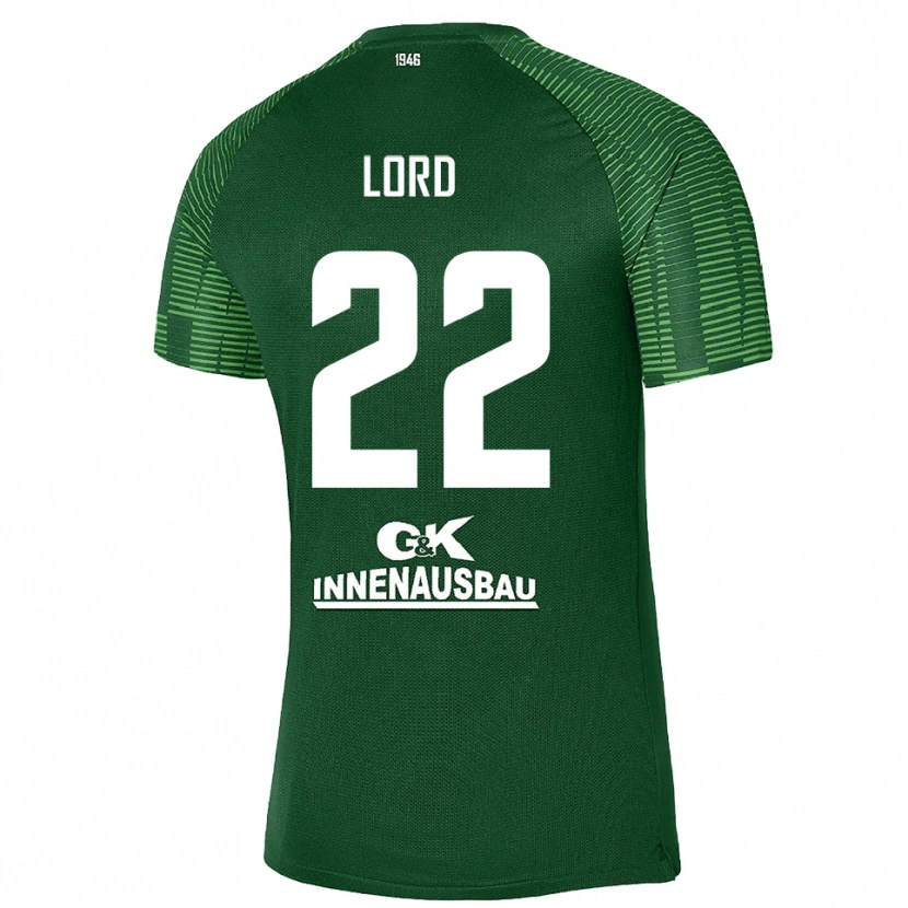Danxen Børn Louis Lord #22 Dybe Grøn Sort Målmandstrøje 2025/26 Trøje T-shirt