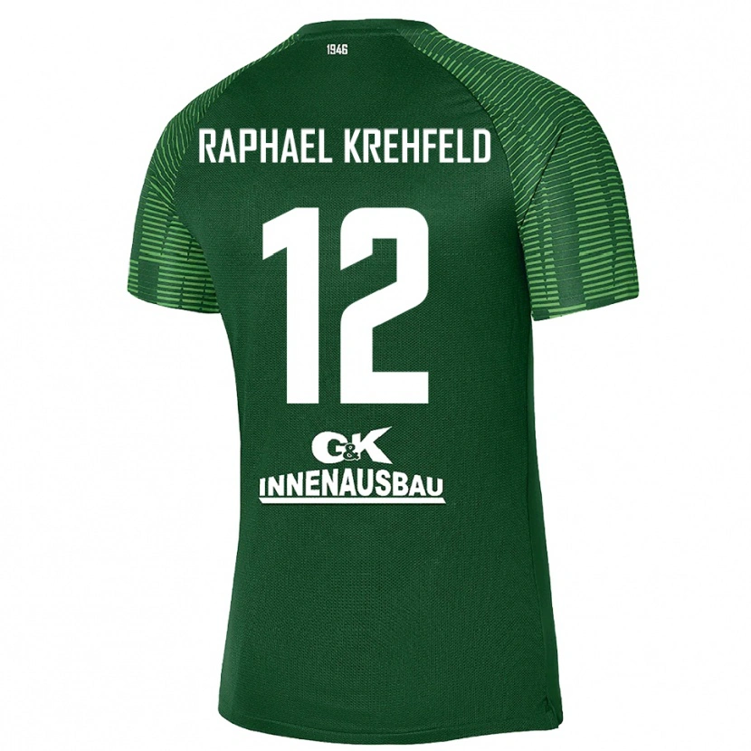 Danxen Børn Luca Raphael Krehfeld #12 Dybe Grøn Sort Målmandstrøje 2025/26 Trøje T-shirt