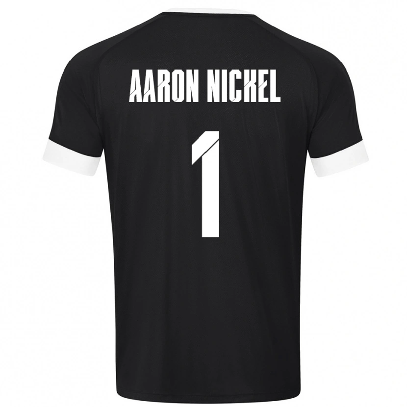 Danxen Børn Arvit Aaron Nickel #1 Sort Hvid Målmandstrøje 2025/26 Trøje T-shirt