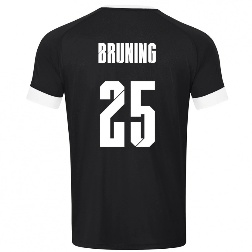 Danxen Børn Malte Brüning #25 Sort Hvid Målmandstrøje 2025/26 Trøje T-shirt