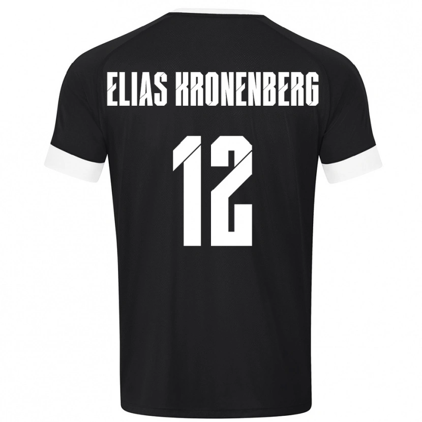 Danxen Børn Sebastian Elias Kronenberg #12 Sort Hvid Målmandstrøje 2025/26 Trøje T-shirt