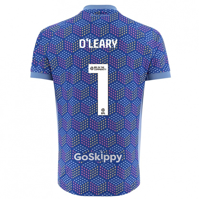 Danxen Børn Max O'Leary #1 Blå Sort Målmandstrøje 2025/26 Trøje T-shirt